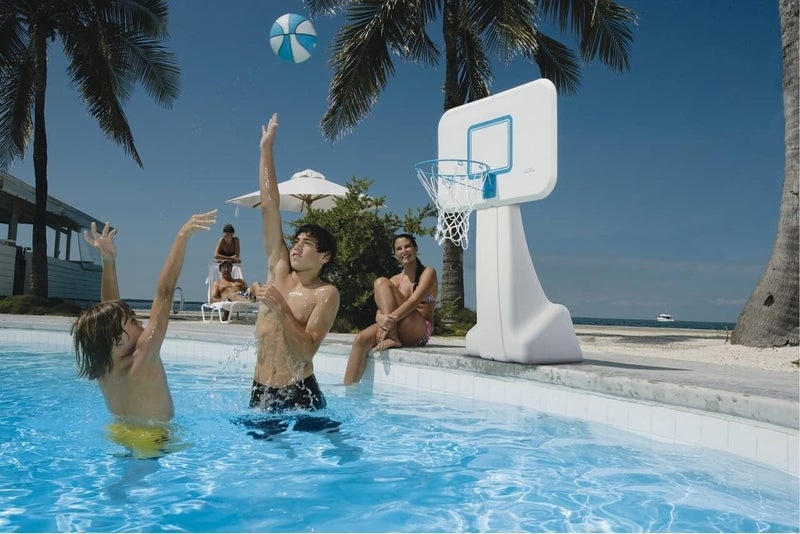 DUNNRite Products 7.75" Diameter Pool Sport Midsize Blue B150 Pool and Lake Water Basketball, Waterproof - Image 5